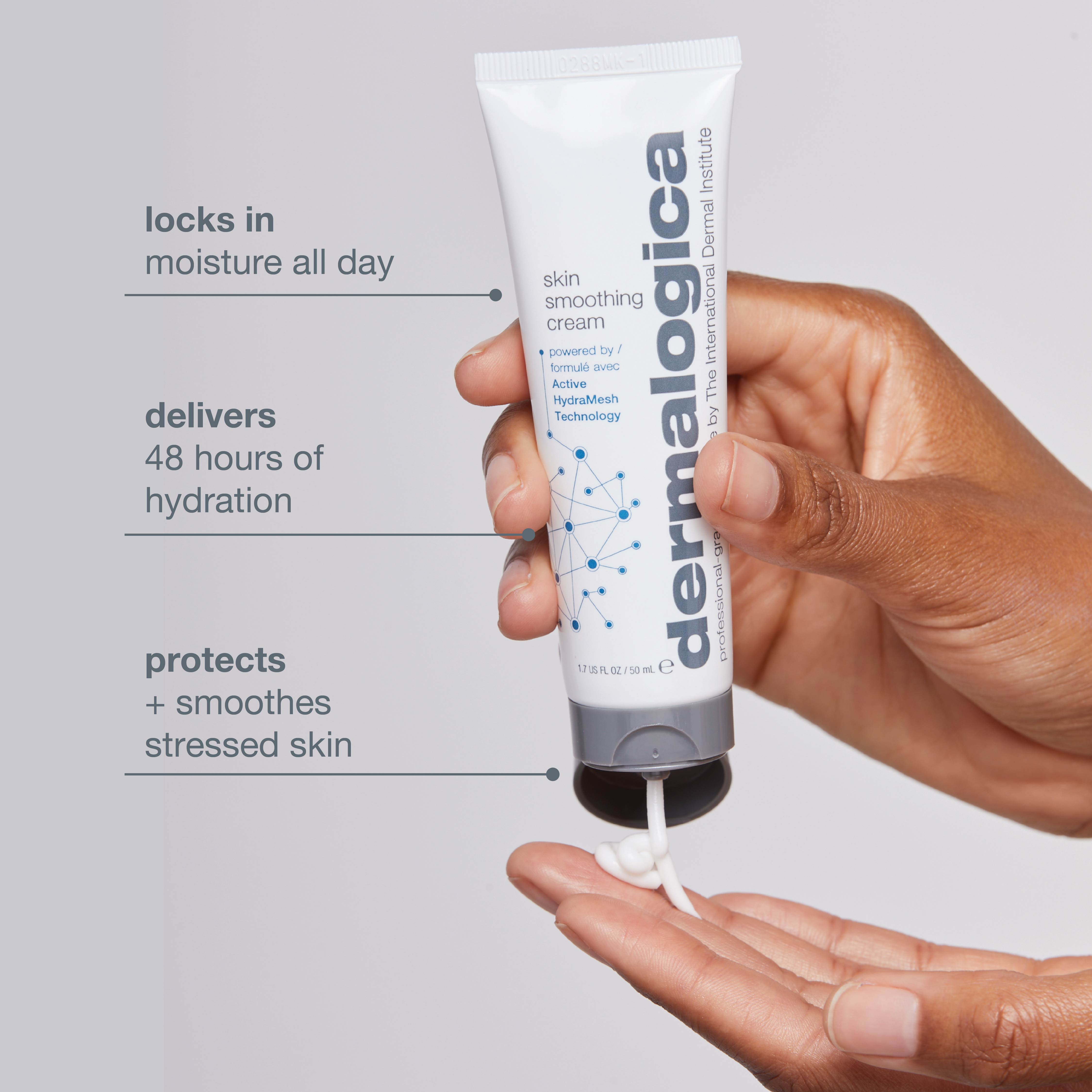 Dermalogica Skin Smoothing Cream Face Moisturiser With Hyaluronic Acid & Vitman E, 50ml