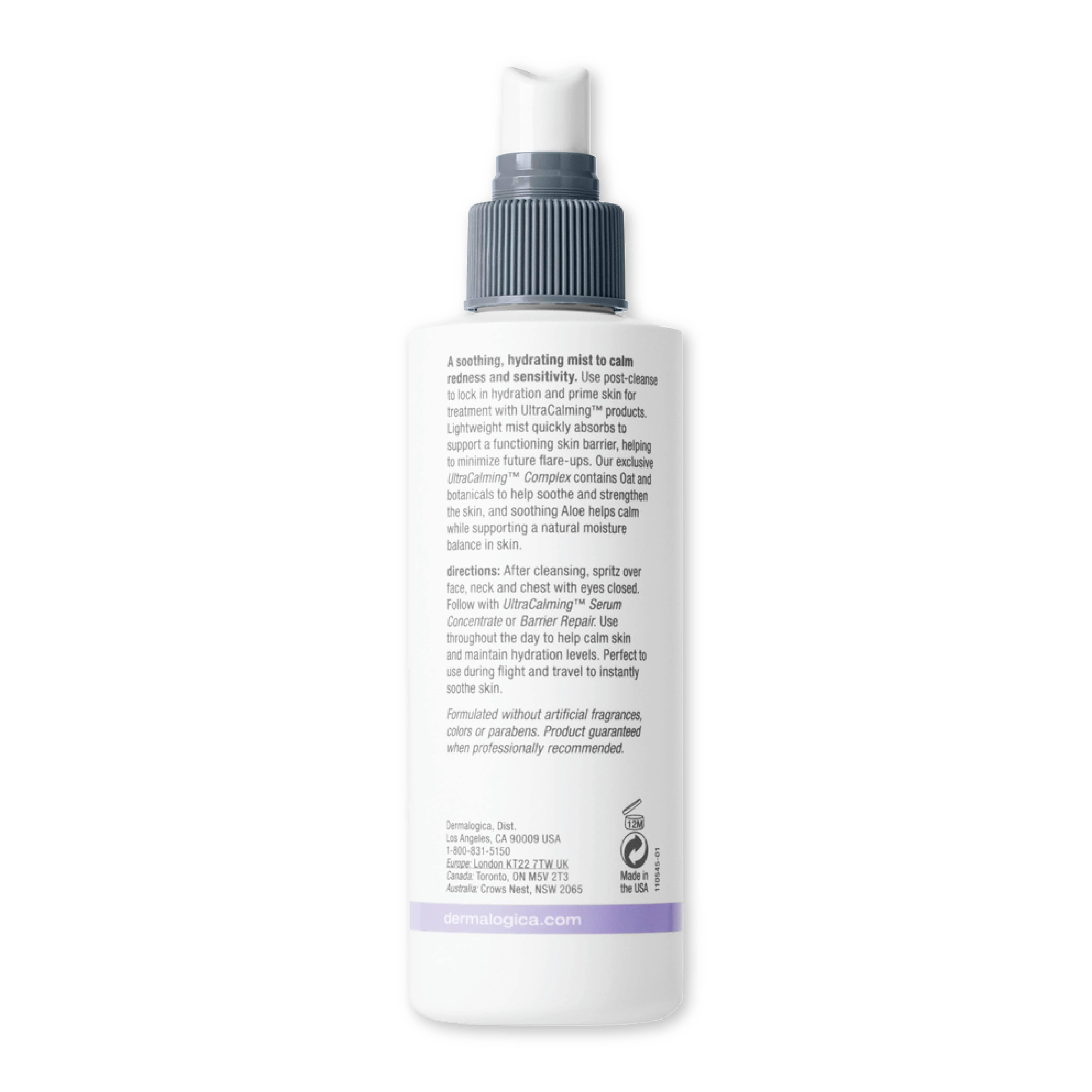 Dermalogica Ultra Calming Mist Toner for Sensitive Skin With Oat & Aloe Vera, 177ml