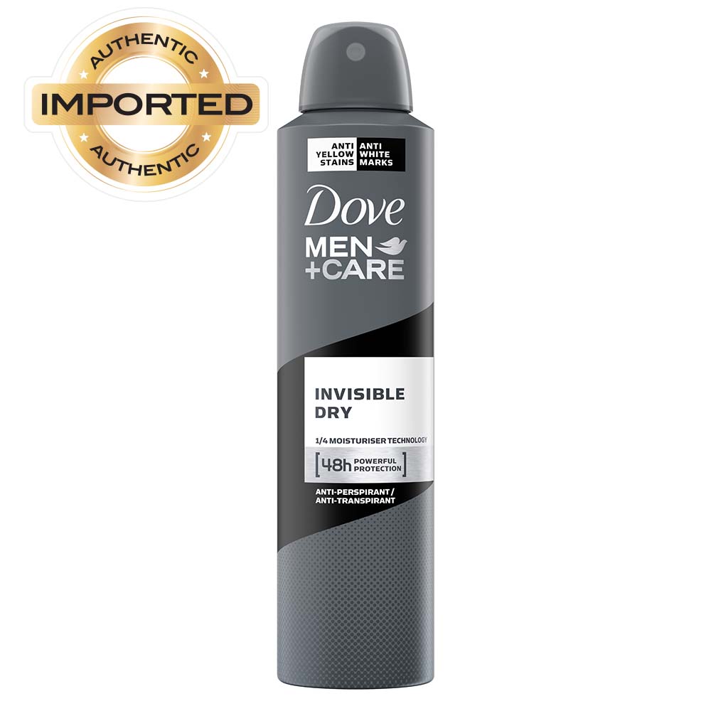 Dove Men + Care Invisible Dry Spray Antiperspirant Deodorant, 250ml Buy at Indicrest Image 2