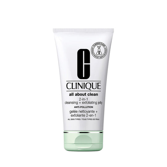 Clinique All About Clean Anti-Pollution 2-In-1 Cleansing + Exfoliating Jelly With Salicylic Acid, 150ml, Buy from Indicrest