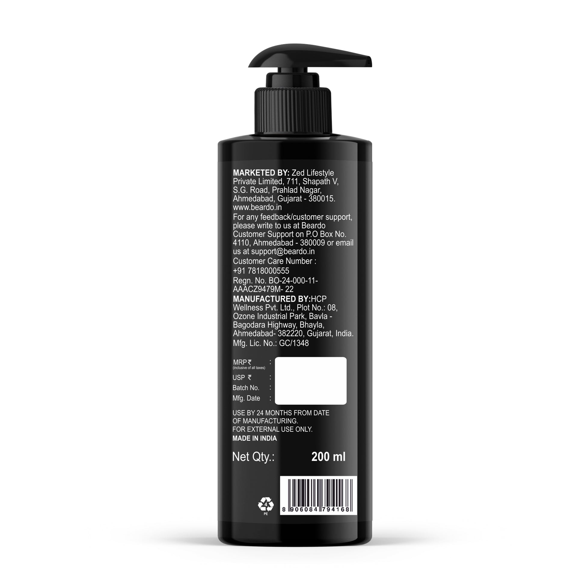 Activated Charcoal Gel Face Wash Texture Close-Up 200ml
