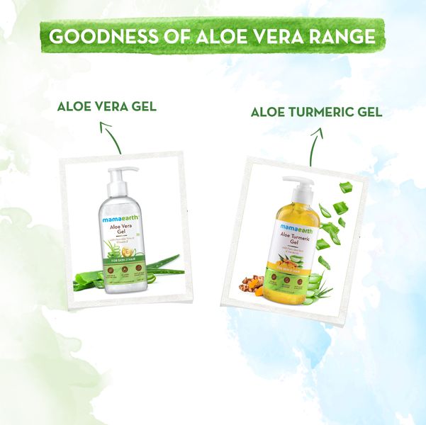 Aloe Vera : Aloe Vera is incredibly soothing for skin and hair. Aloe vera gel hydrates and nourishes, and is a powerful antioxidant