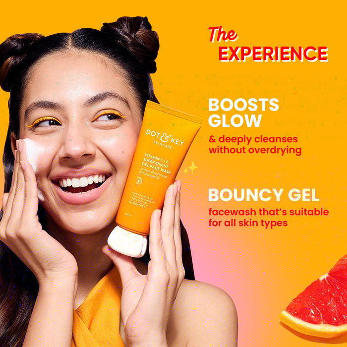 Dot & Key Vitamin C +E Super Bright Gel Face Wash, 175ml Buy at Indicrest Image 4
