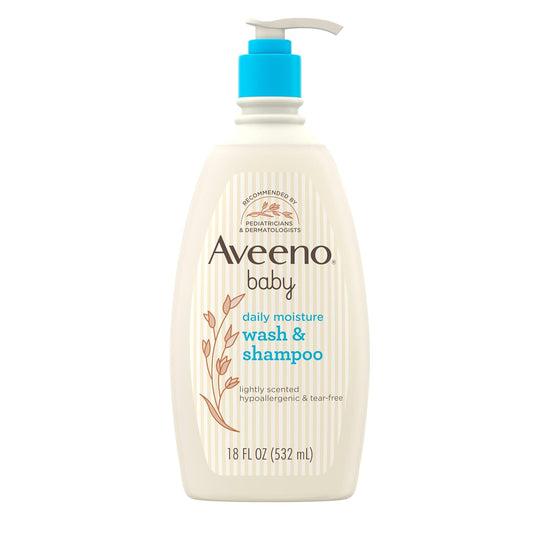 Aveeno Baby Daily Moisture Wash & Shampoo, 532ml Buy at Indicrest