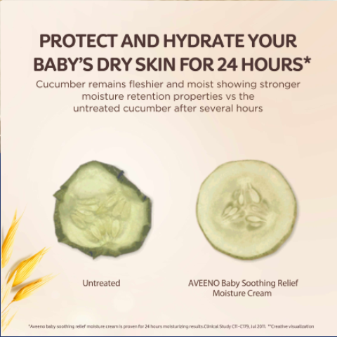 Aveeno Baby Soothing Relief Moisture Cream, 140g Buy at Indicrest Image 4