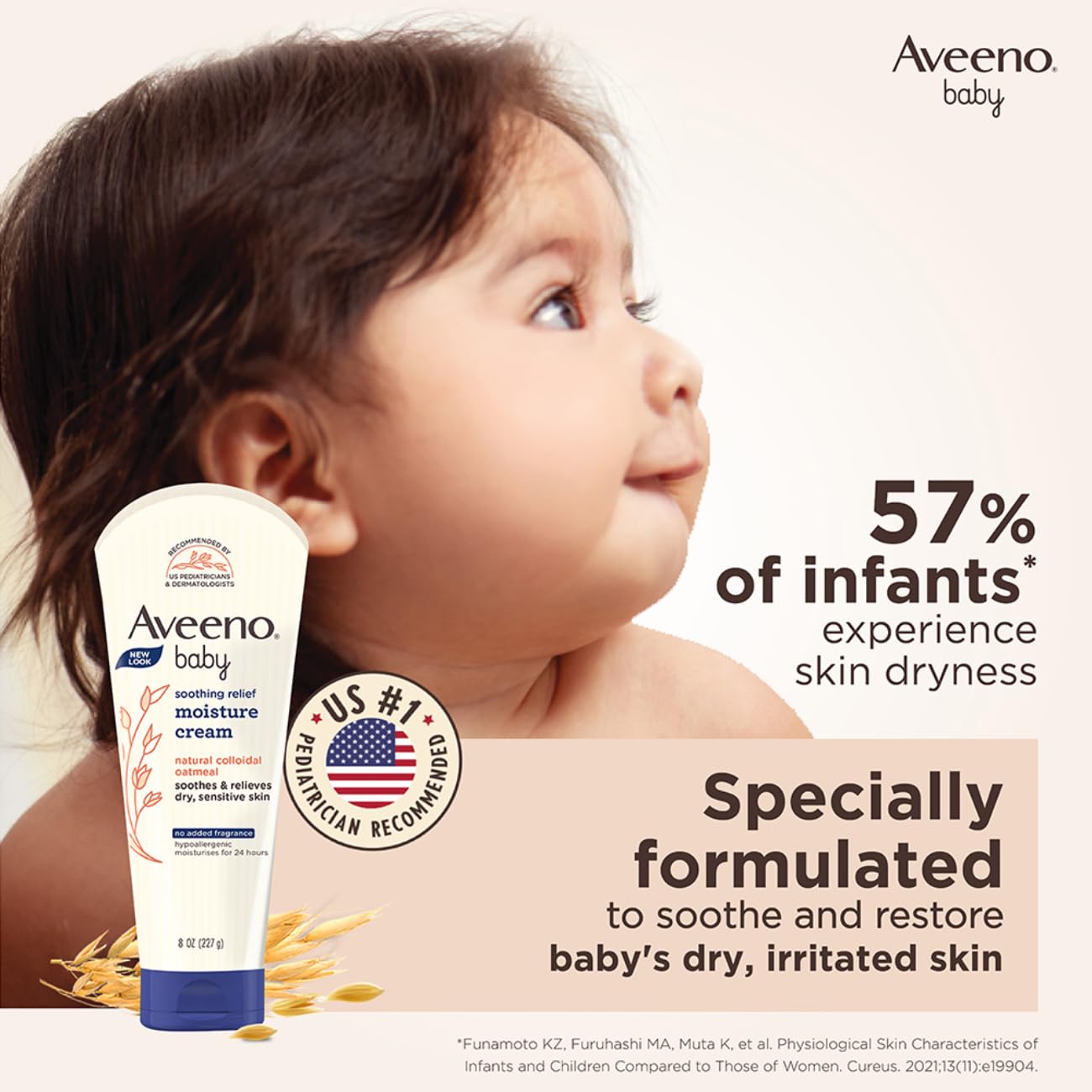 Aveeno Baby Soothing Relief Moisture Cream, 227g