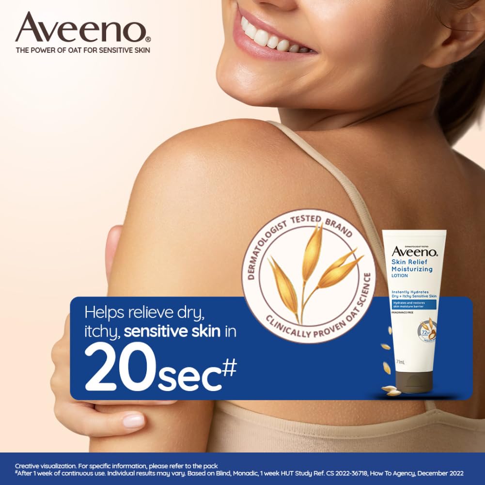 Aveeno Skin Relief Moisturizing Lotion, 71ml Buy at Indicrest Image 3