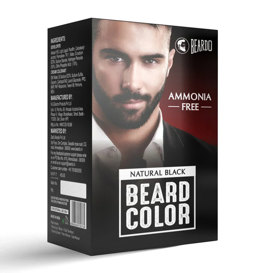 BEARDO BEARD NATURAL BLACK AMMONIA F COLOR 60ML - Indicrest Buy at Indicrest