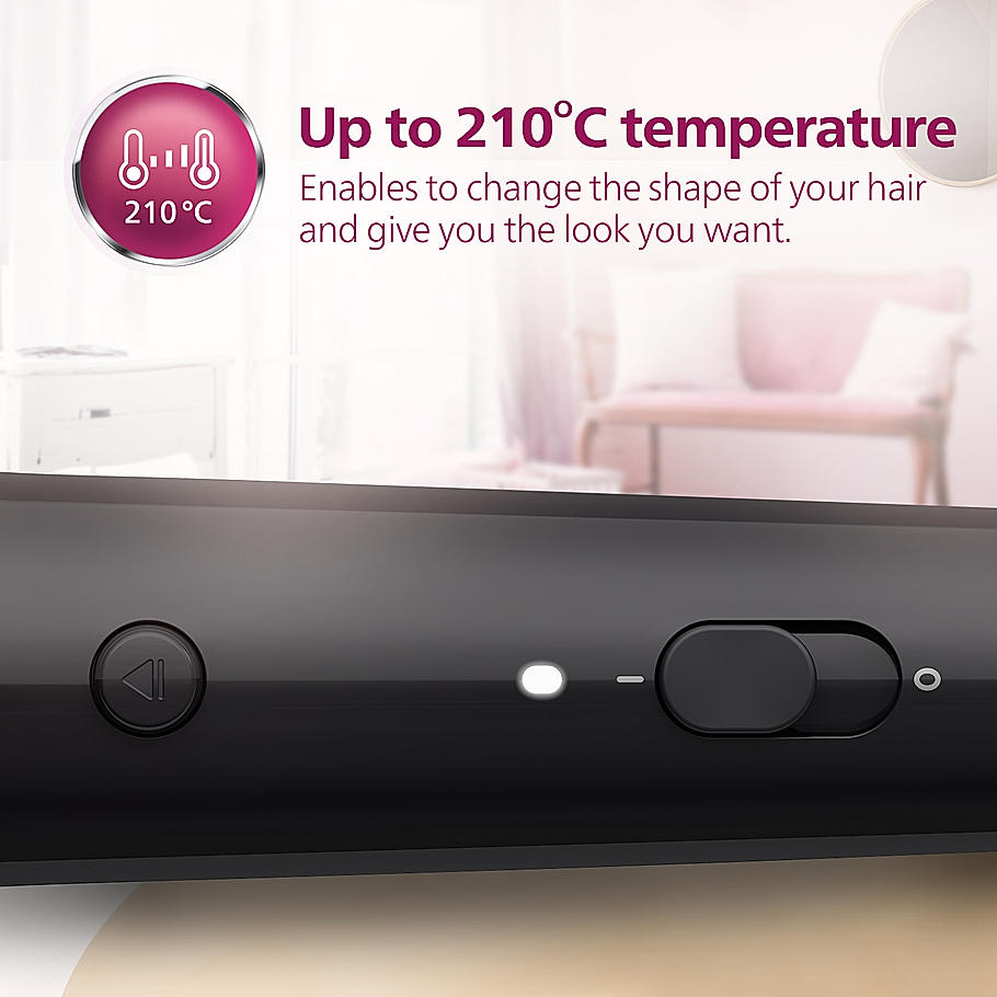 Philips Multi Styler - | Straighten, Curl or Crimp with a Single Tool | Quick Click Release Technology | BHH816/00