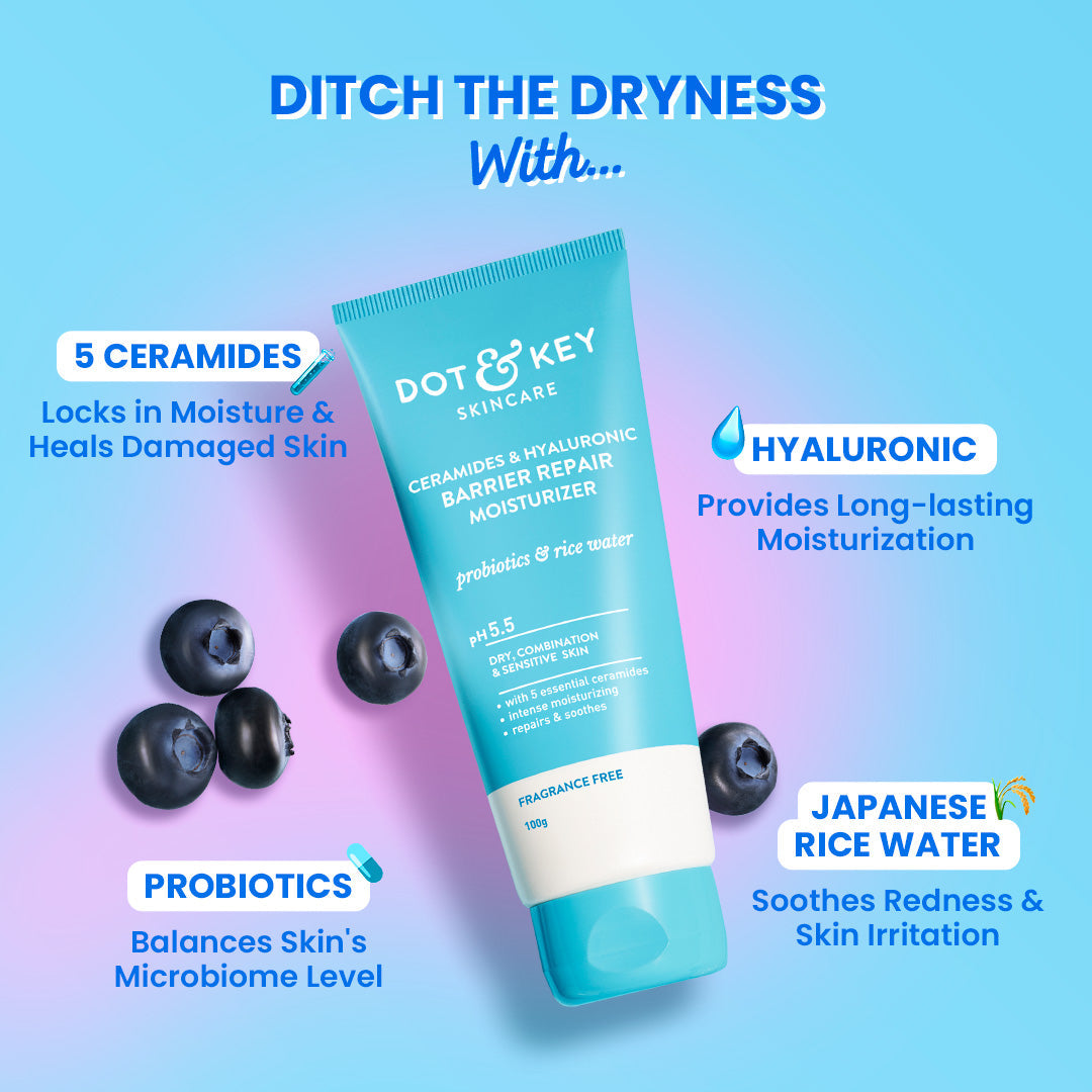 Dot & Key Barrier Repair Moisturizer (Hyaluronic + Ceramides) 100g