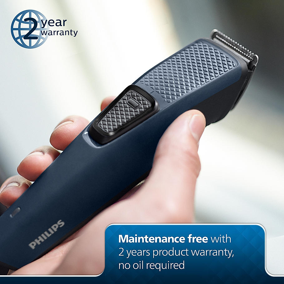 Philips SkinProtect Beard Trimmer - I Lasts 4x Longer with DuraPower Technology | Charging Indicator | BT1233/18