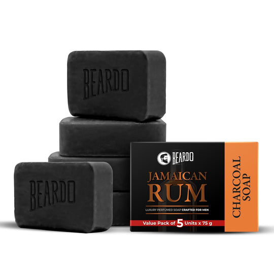 Beardo Jamaican Rum Soap Pack of 5 – Front View