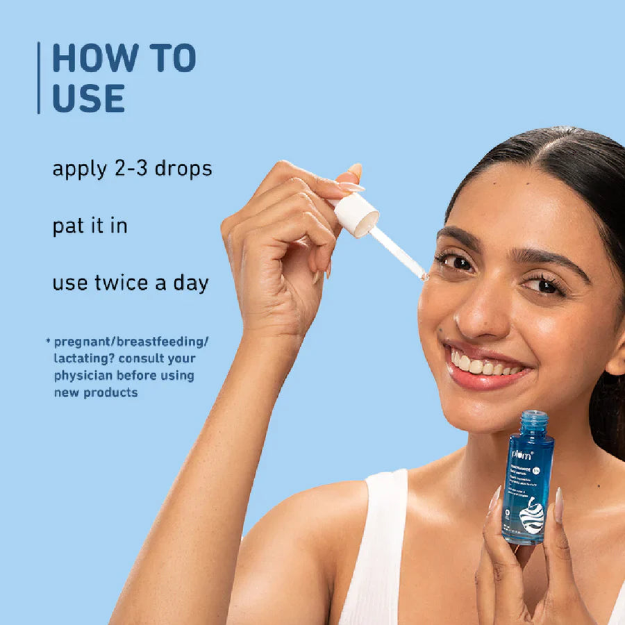 Best Plum Face Serum 30 ml with Niacinamide and Rice Water Indicrest