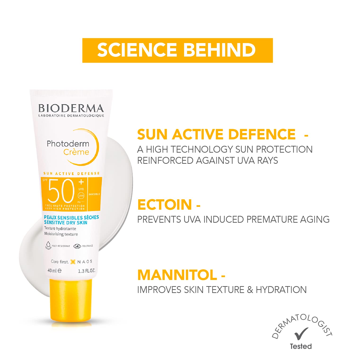 Bioderma Photoderm Creme SPF 50+ Sunscreen for Sensitive Skin – 40ml5