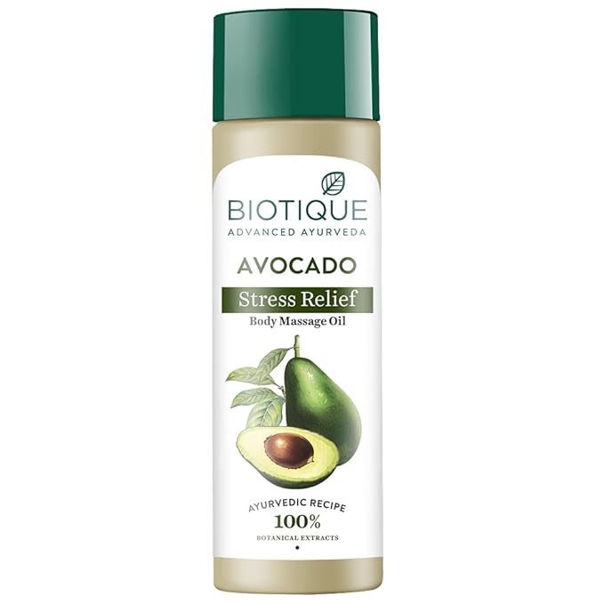 Biotique Avocado Stress Rlf Body Msg Oil 200ml - Indicrest