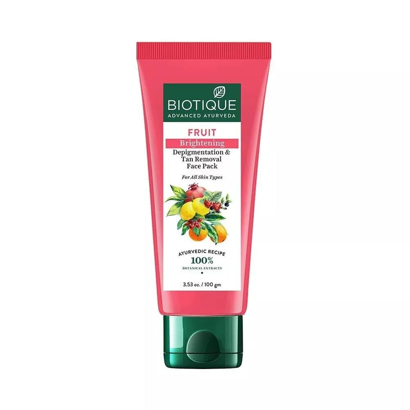 Biotique Fruit Brightening D&T Face Pack 100gm - Indicrest Buy at Indicrest