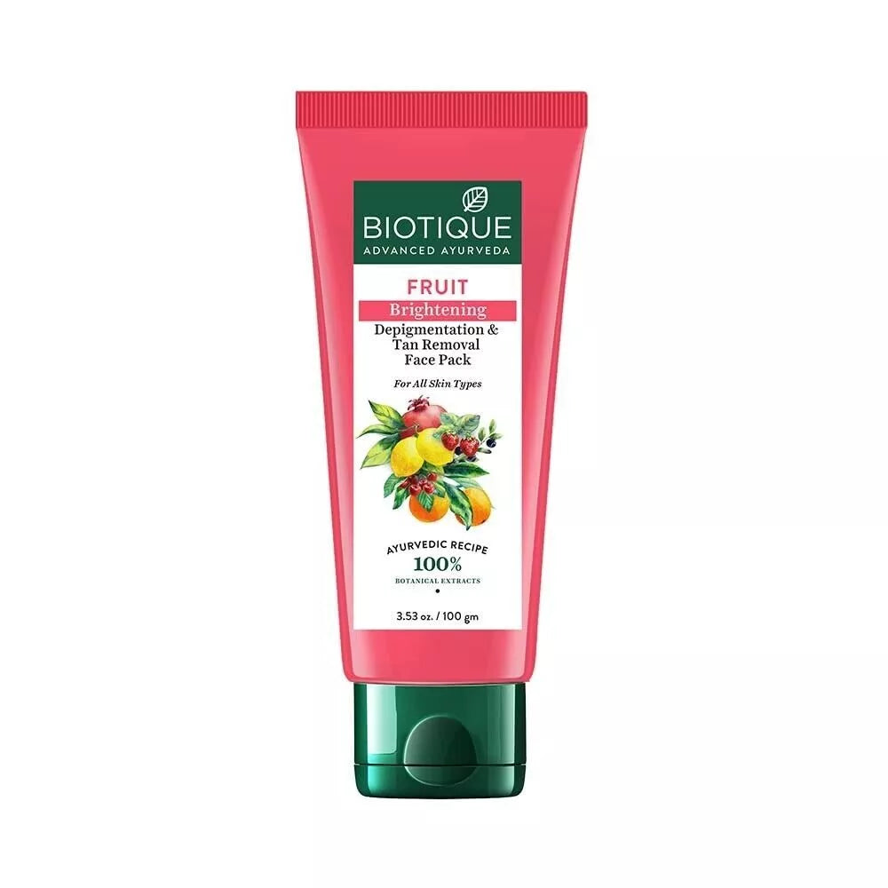 Biotique Fruit Brightening D&T Face Pack 100gm - Indicrest
