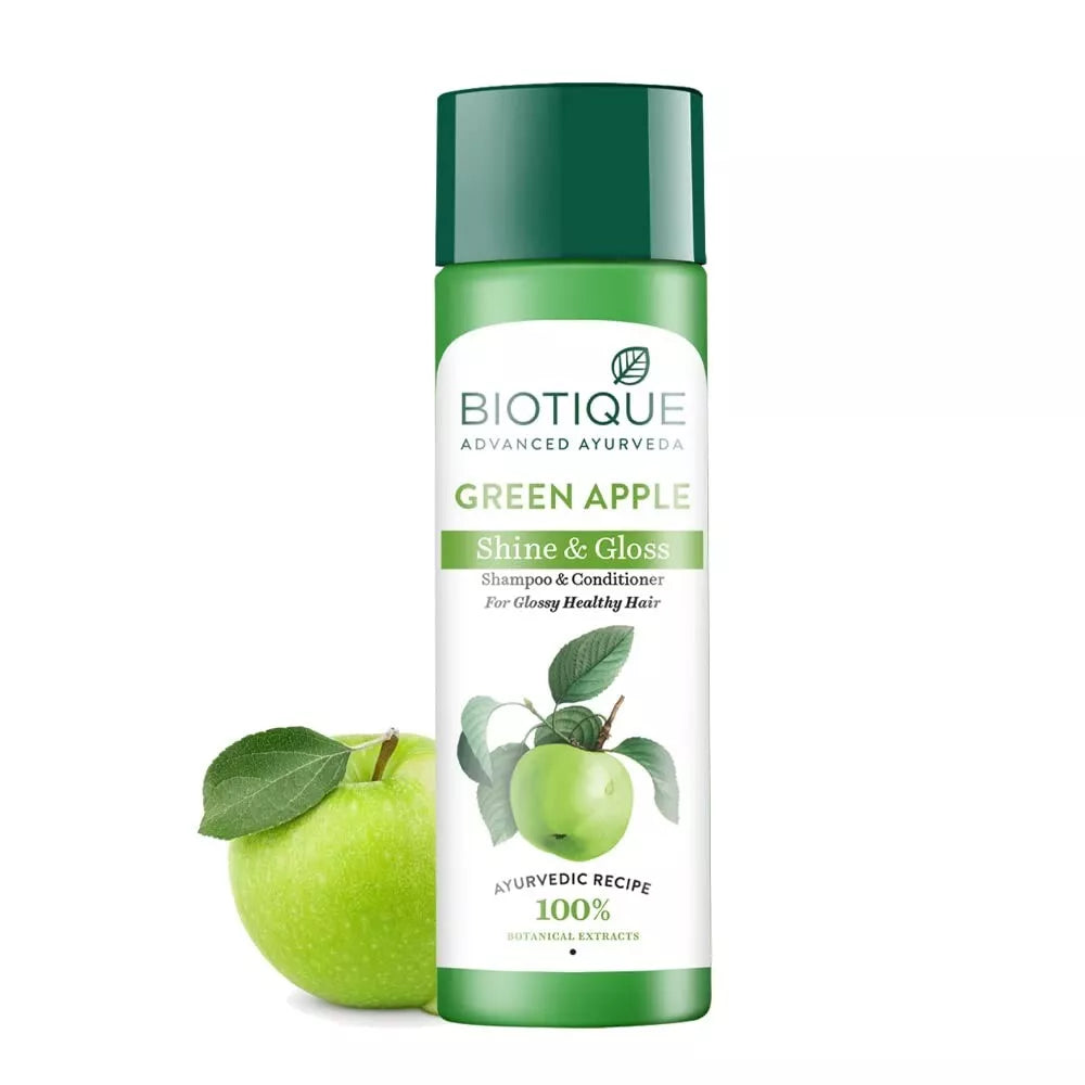 Biotique Green Apple S&G Shmp & Cndtnr 120ml - Indicrest