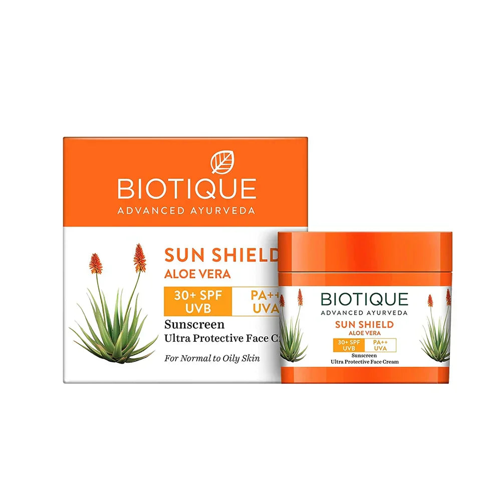 Biotique SunShield Aloe Vera 30+SPF 50gm - Indicrest