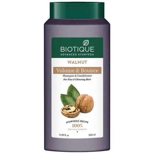 Biotique Walnut Volume & Bounce Shmp&Cnd 340ml - Indicrest