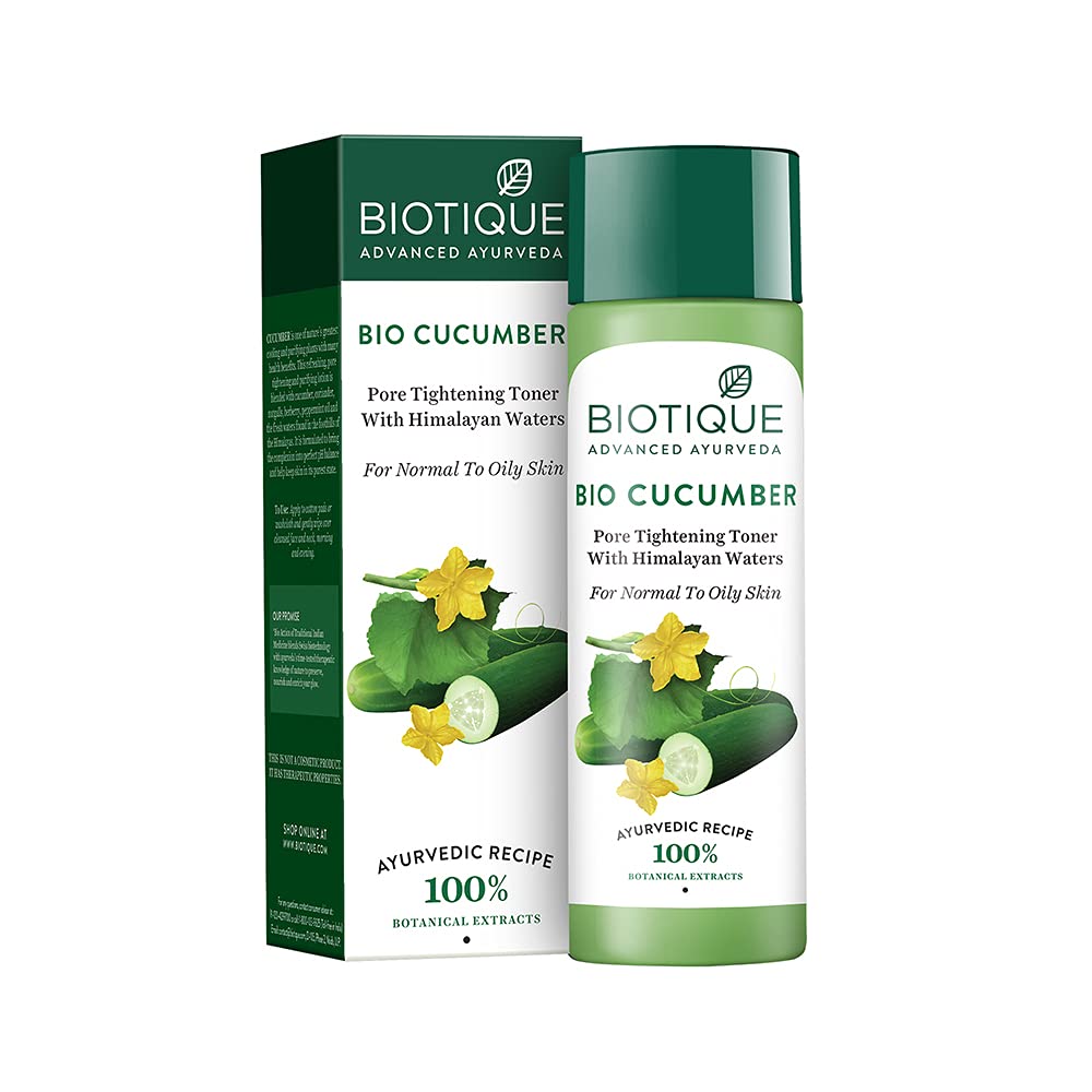 Biotique Cucumber Pore Tightening Refreshing Toner, 120ml