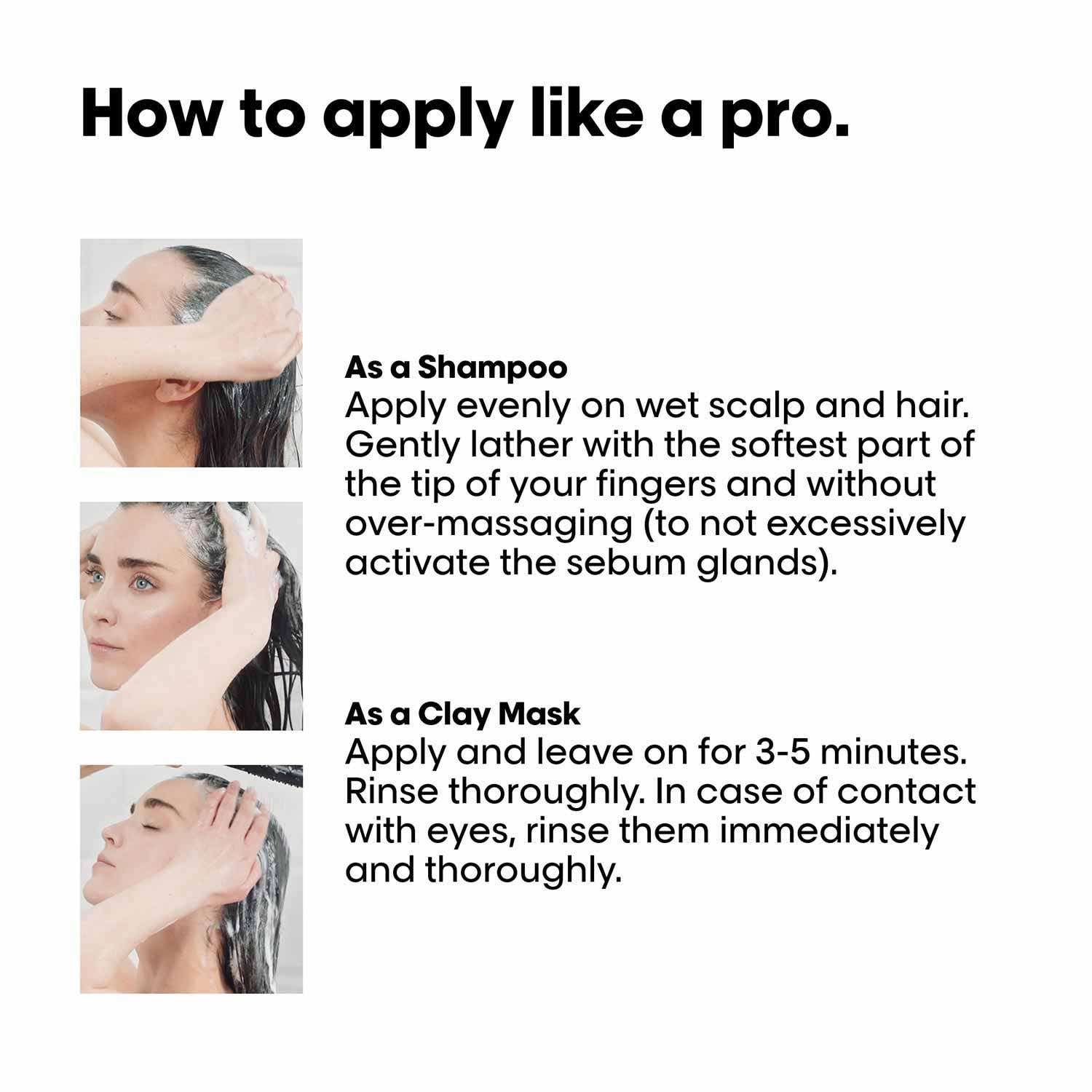 L'Oreal Professionnel Scalp Anti-Oiliness Shampoo, 300ml and 2-in-1 Deep Purifier Clay, 250g Combo