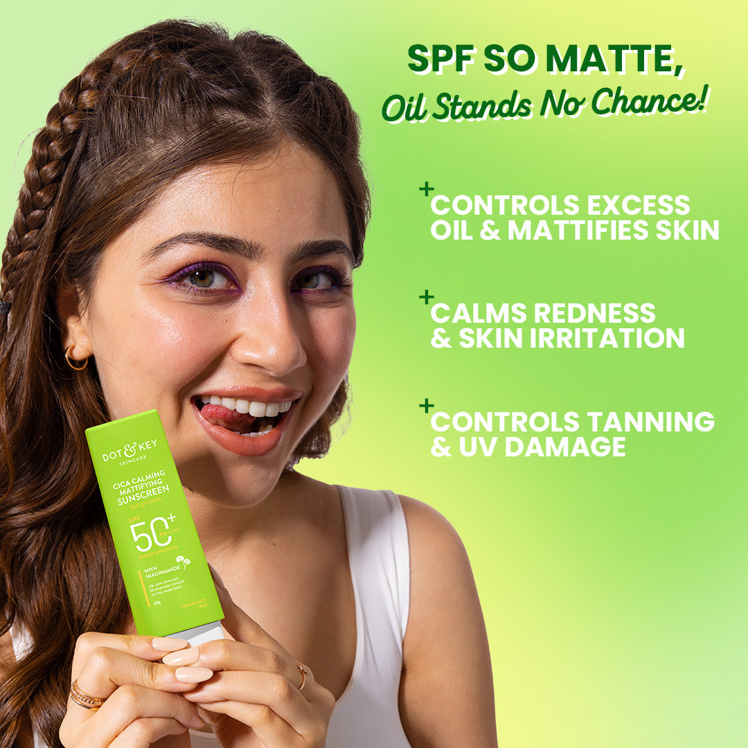 Dot & Key Cica + Niacinamide Matte Sunscreen SPF 50+ PA++++, 50g