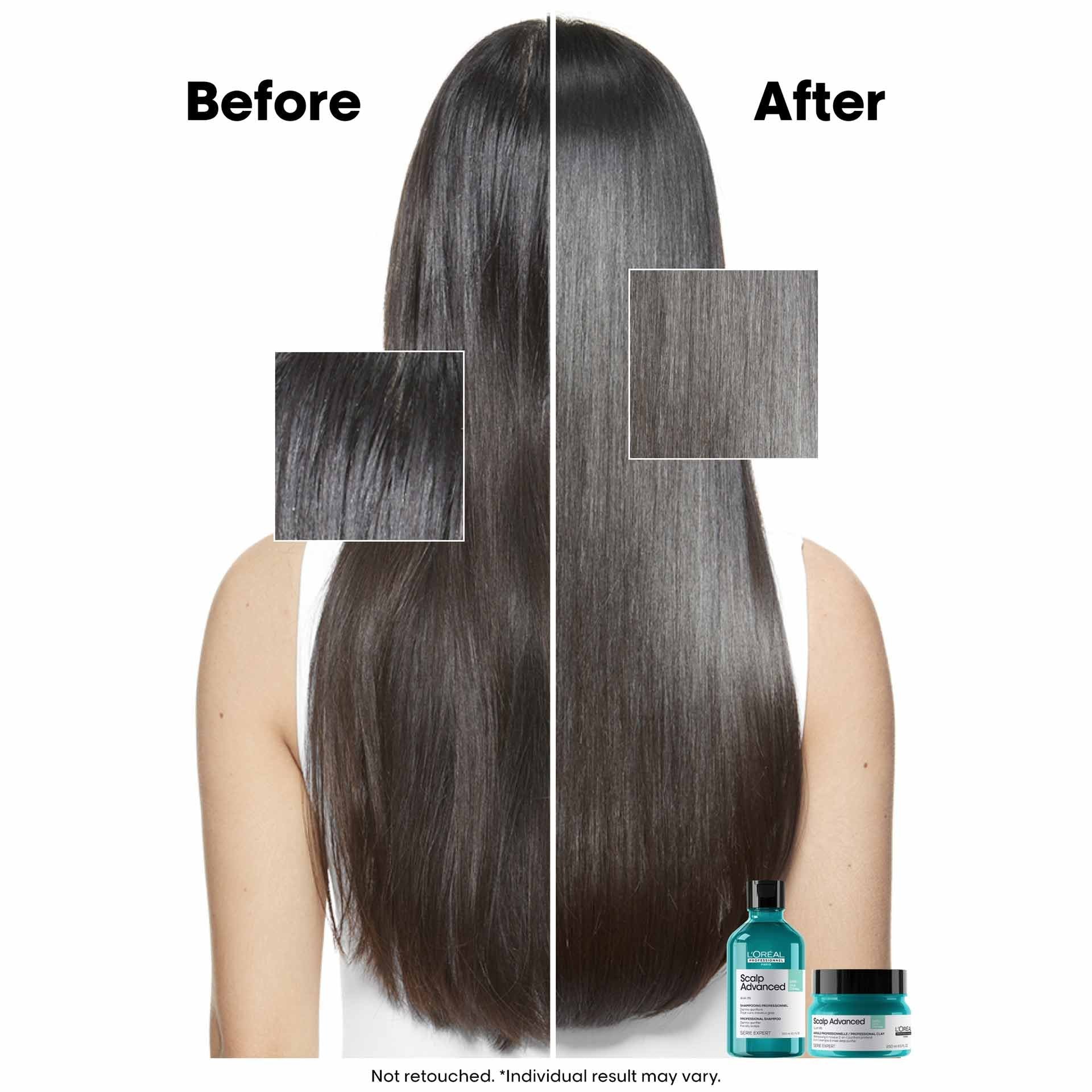 Clay mask for oily roots and scalp