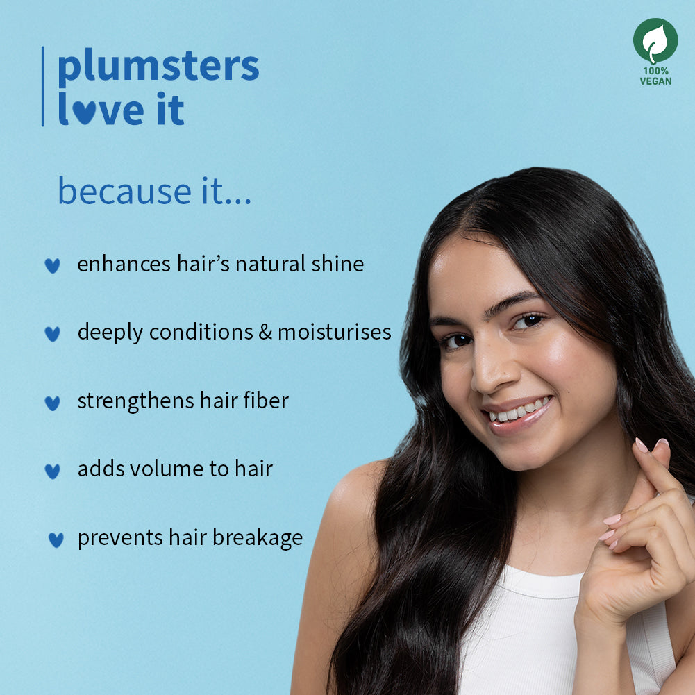 Plum Coconut & Peptides Hair Mask for Dry Hair | Softens Strands | Nourishes Hair, 200g