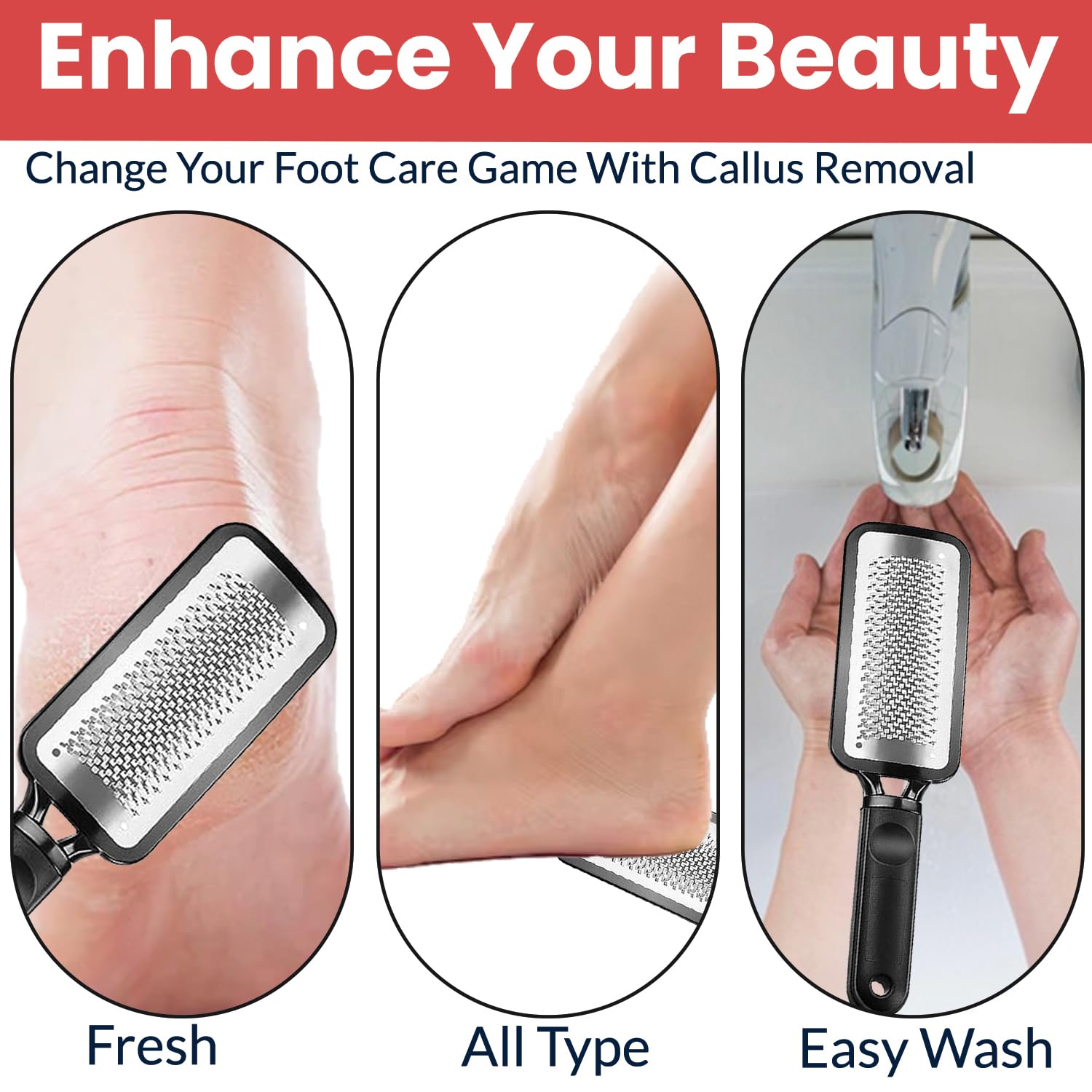 Compact size of the foot file for easy storage