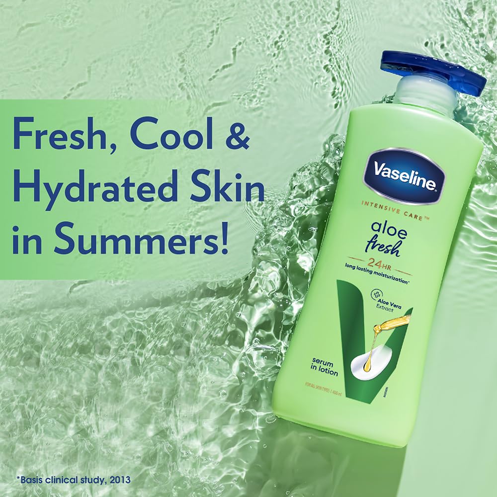 Vaseline body lotion for cooling and hydration