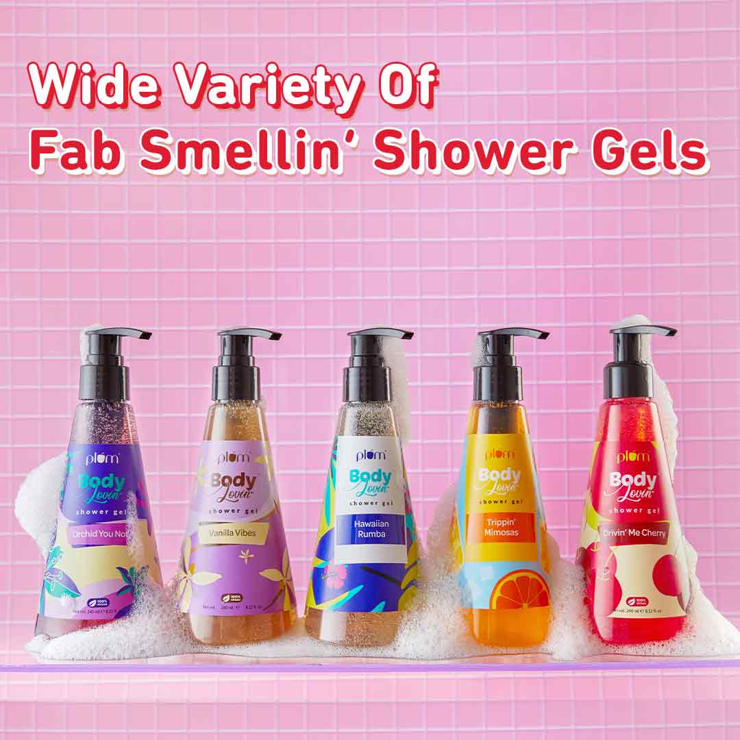 Plum Drivin' Me Cherry Shower Gel by Plum BodyLovin' | SLS-Free | Hydrating Formula | Sweet Cherry Fragrance | Aloe-Infused Body Wash, 240ml