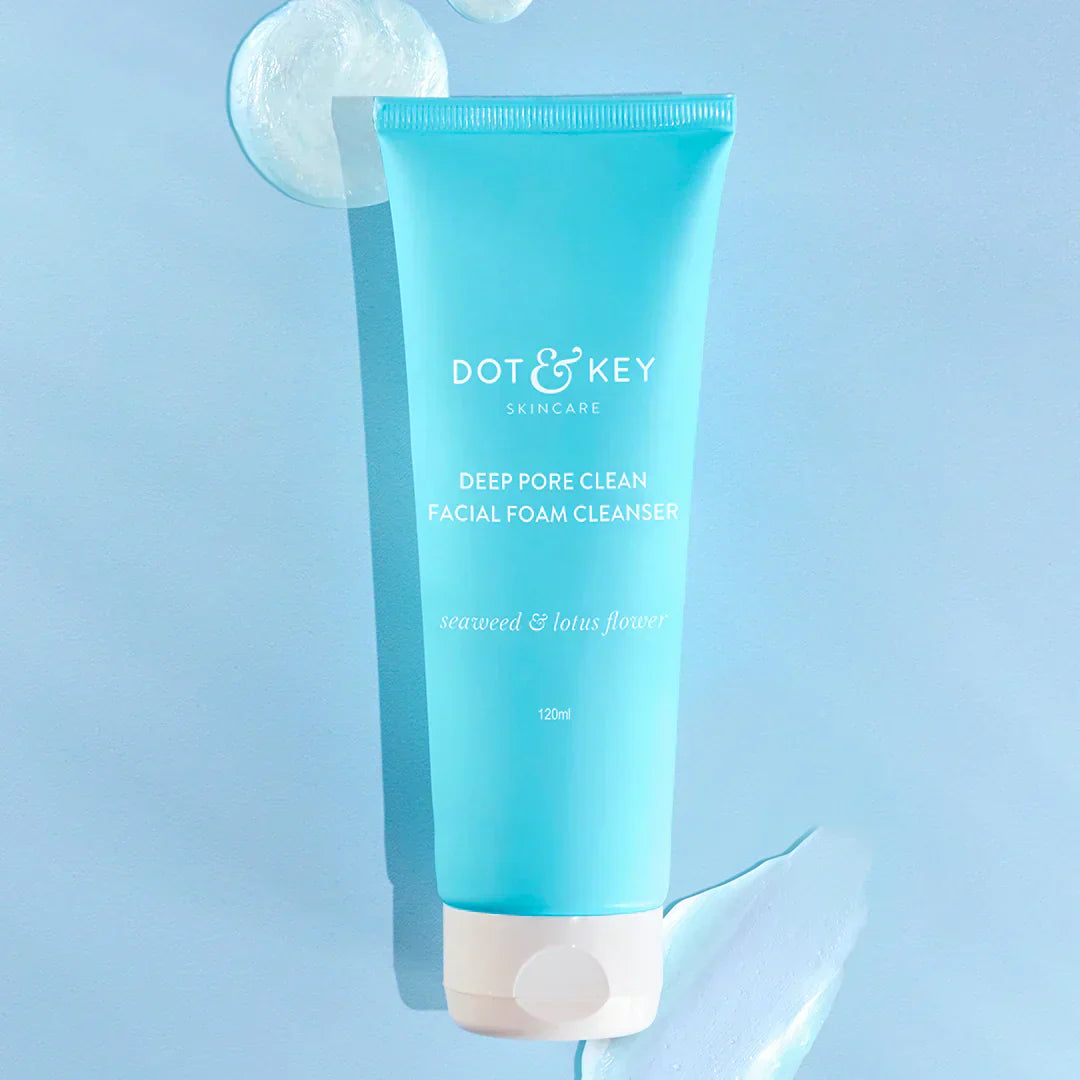 Dot & Key Deep Pore Clean Milky Foamy Cleanser, 100ml - Indicrest
