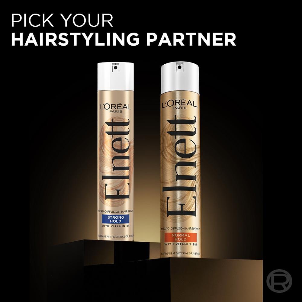 Elnett classic normal hold spray 300ml front view Indicrest