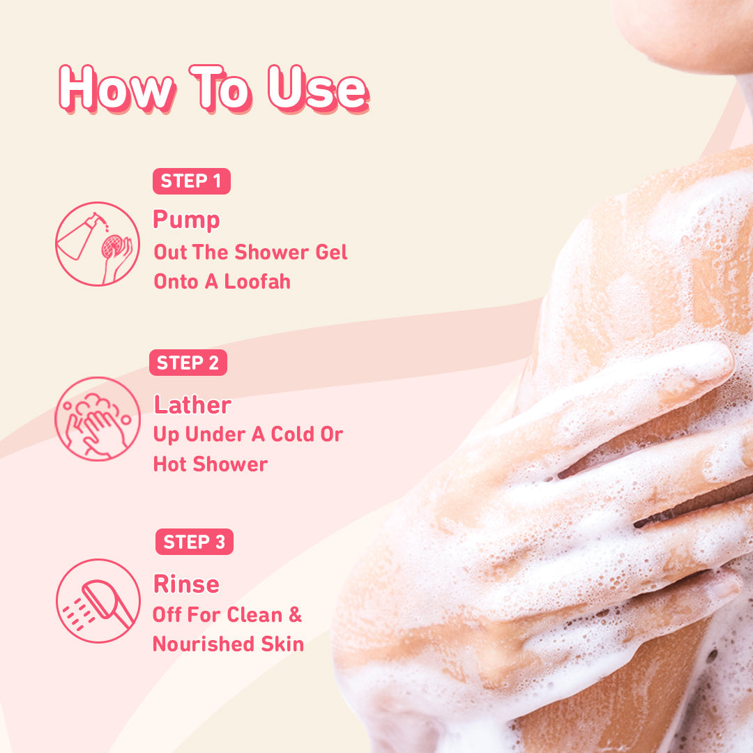 Plum Feelin' So Rose Shower Gel by Plum BodyLovin' | SLS-Free | Hydrating Formula | Musky Rose Fragrance | Aloe-Infused Body Wash, 240ml