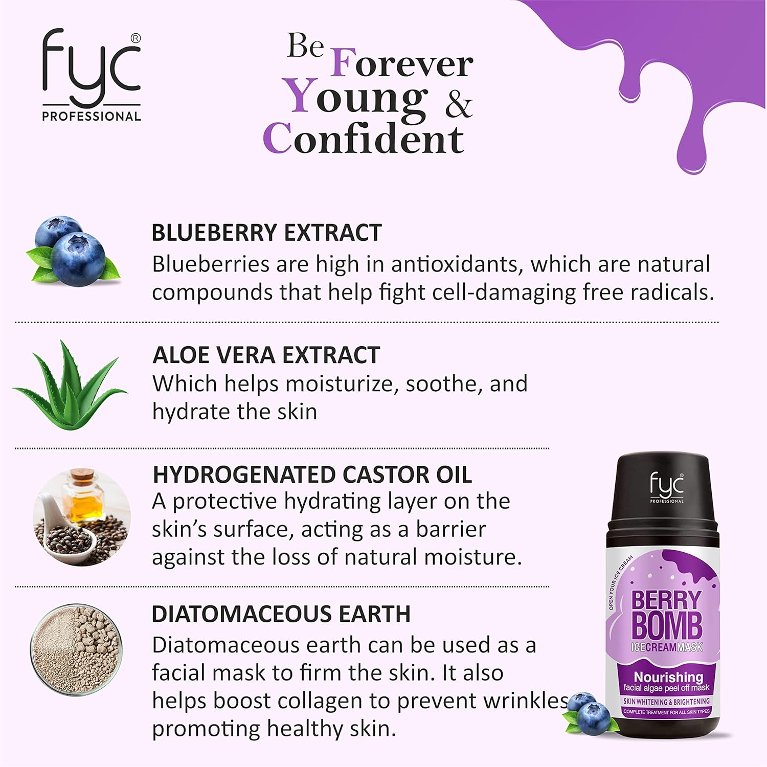 FYC Berry Bomb Combo with Ingredients Display