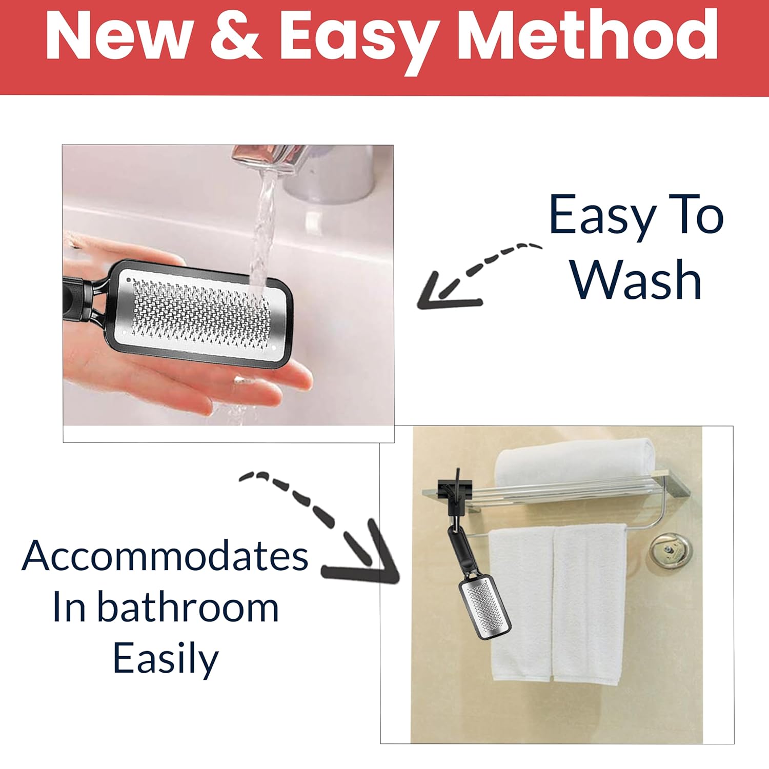 Foot rasp alongside moisturizing lotion