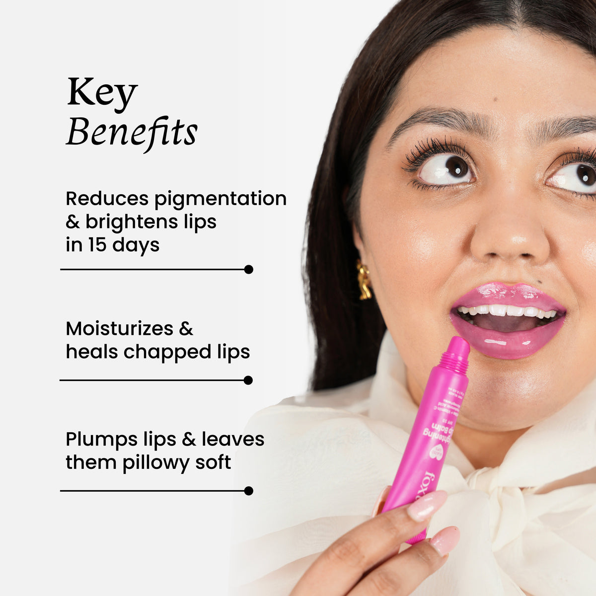 Foxtale Brightening Lip Balm SPF 30 | Kit of 2 | Fades Pigmentation & Brightens Lips in 15 Days3