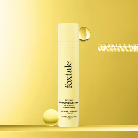 Foxtale SPF 70 Matte Finish Sunscreen Provides UV Protection and Brightens Skin, 50ml Buy at Indicrest