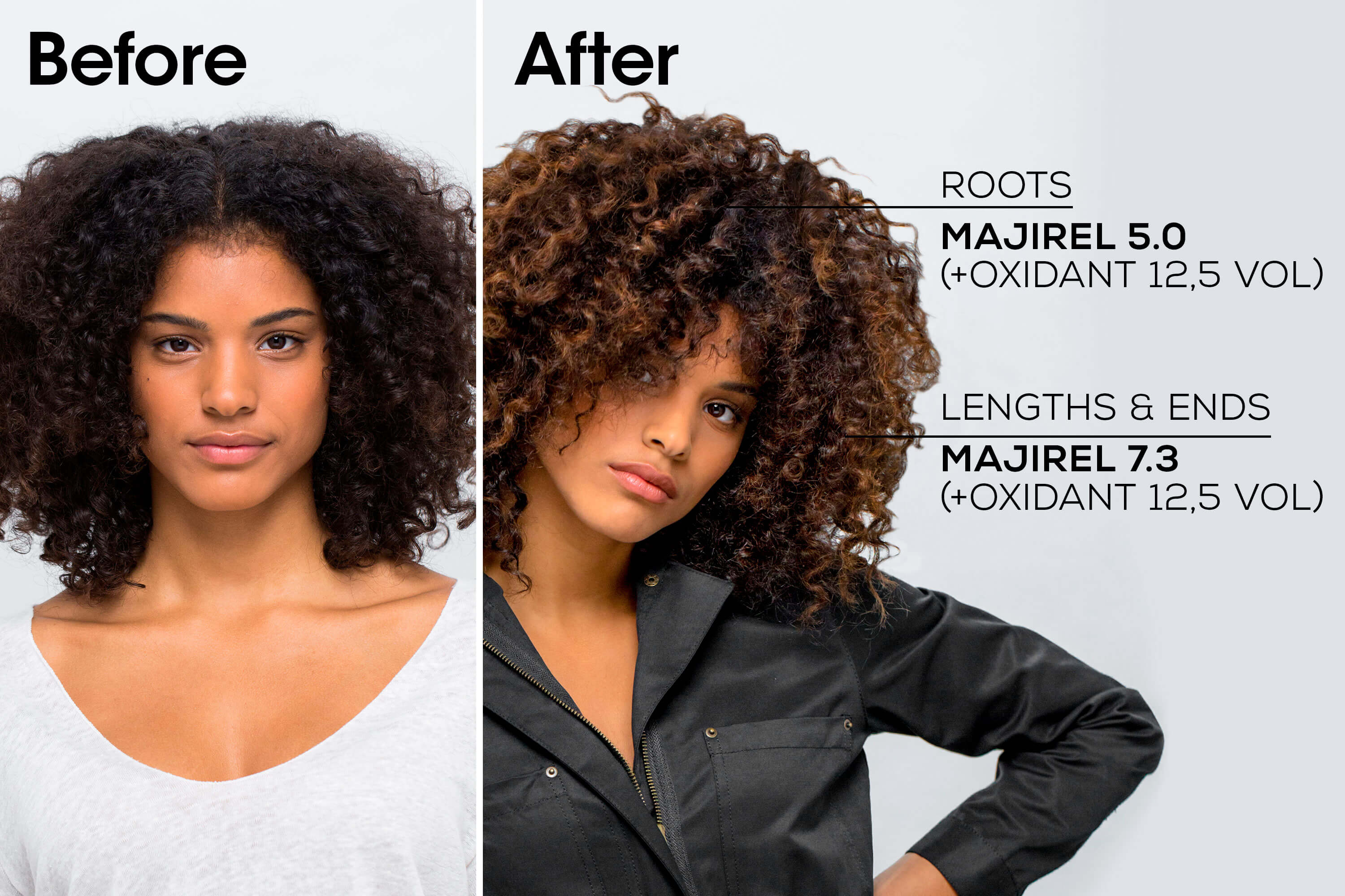 Model with glossy mahogany brown hair (shade 5.52) Buy at Indicrest Image 20