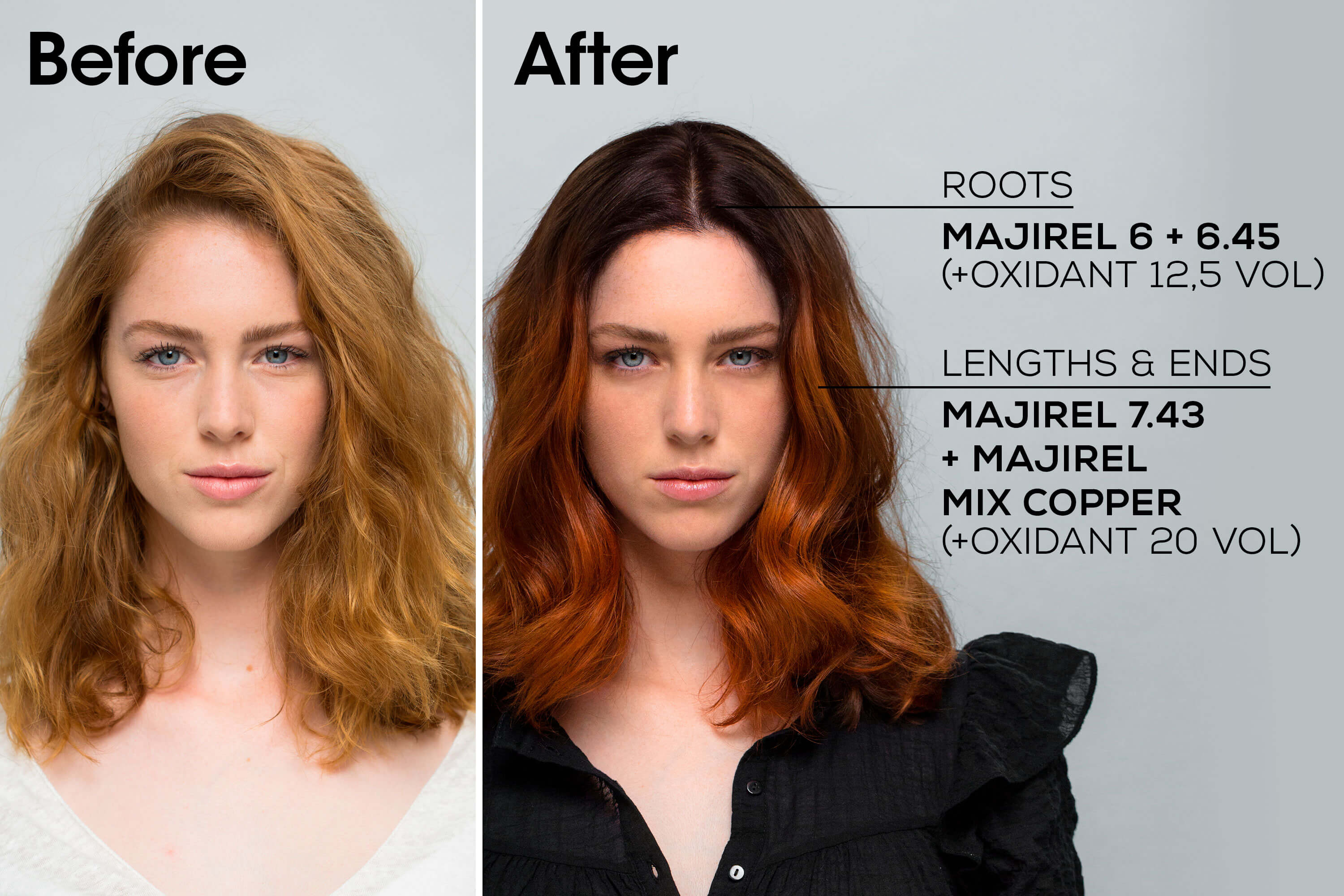 Model with glossy mahogany brown hair (shade 5.52) Buy at Indicrest Image 16