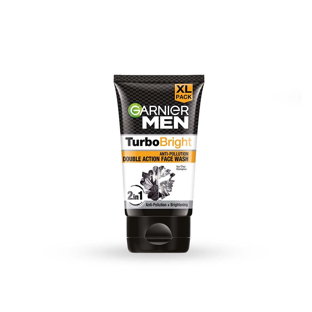 Garnier Men Turbo Bright Anti-Pollution Face Wash, 150g