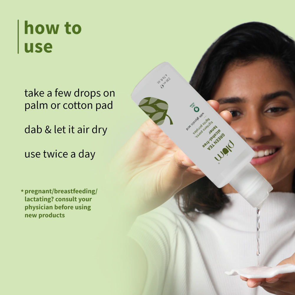 Plum Green Tea Alcohol-Free, Pore Tightening Face Toner | Tightens Pores | Non-Comedogenic | Dermat-Tested, 150ml