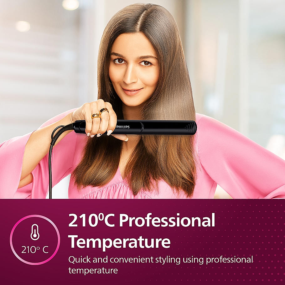 Philips Selfie Hair Straightener- I Minimized Heat Damage with SilkPro Care I Ceramic Coated Plates I HP8302/06