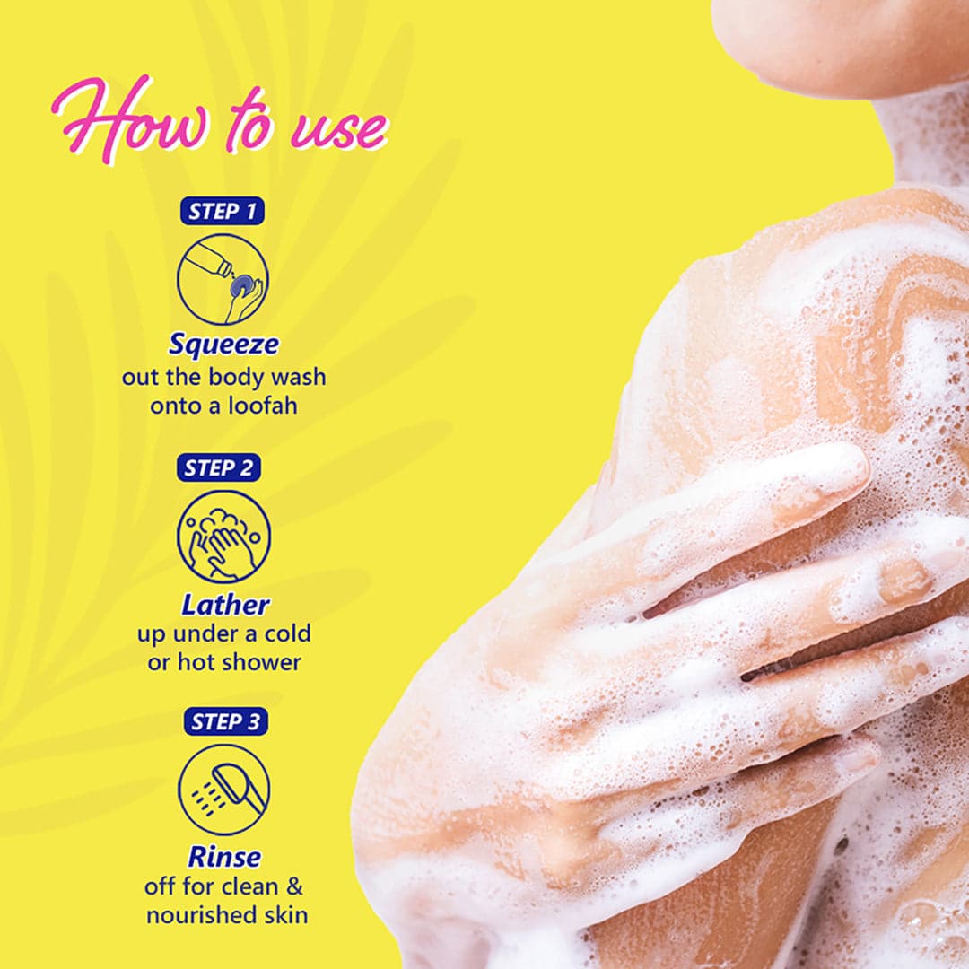 Plum Plum BodyLovin' Hawaiian Rumba Shower Gel (100ml) | Body Wash | Travel-Friendly | Beachy Fragrance | Super-Lathering | SLS-Free | Hydrating Formula | Fresh Beachy Fragrance | Aloe-Infused Body Wash, 100ml