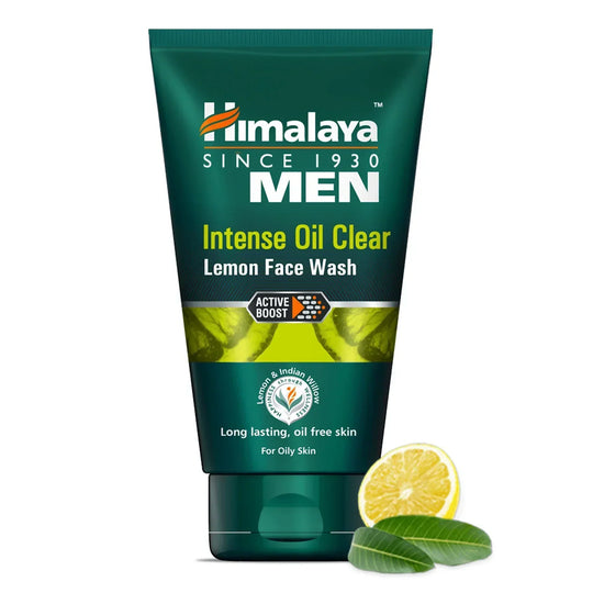 Himalaya Men Intense Oil Clear Lemon Face Wash (100ml) - Indicrest Buy at Indicrest