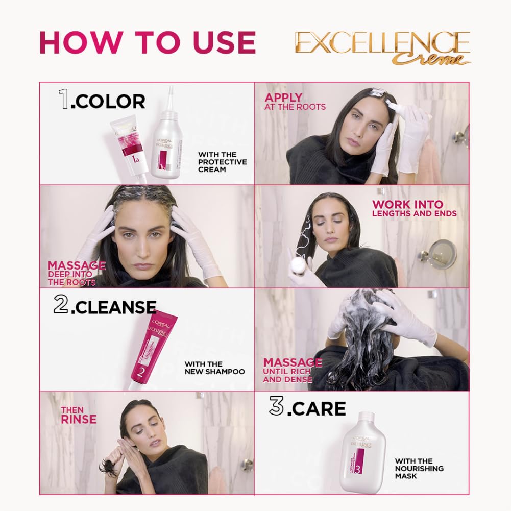 How to apply L'Oreal Paris Hair Colour Step-by-Step