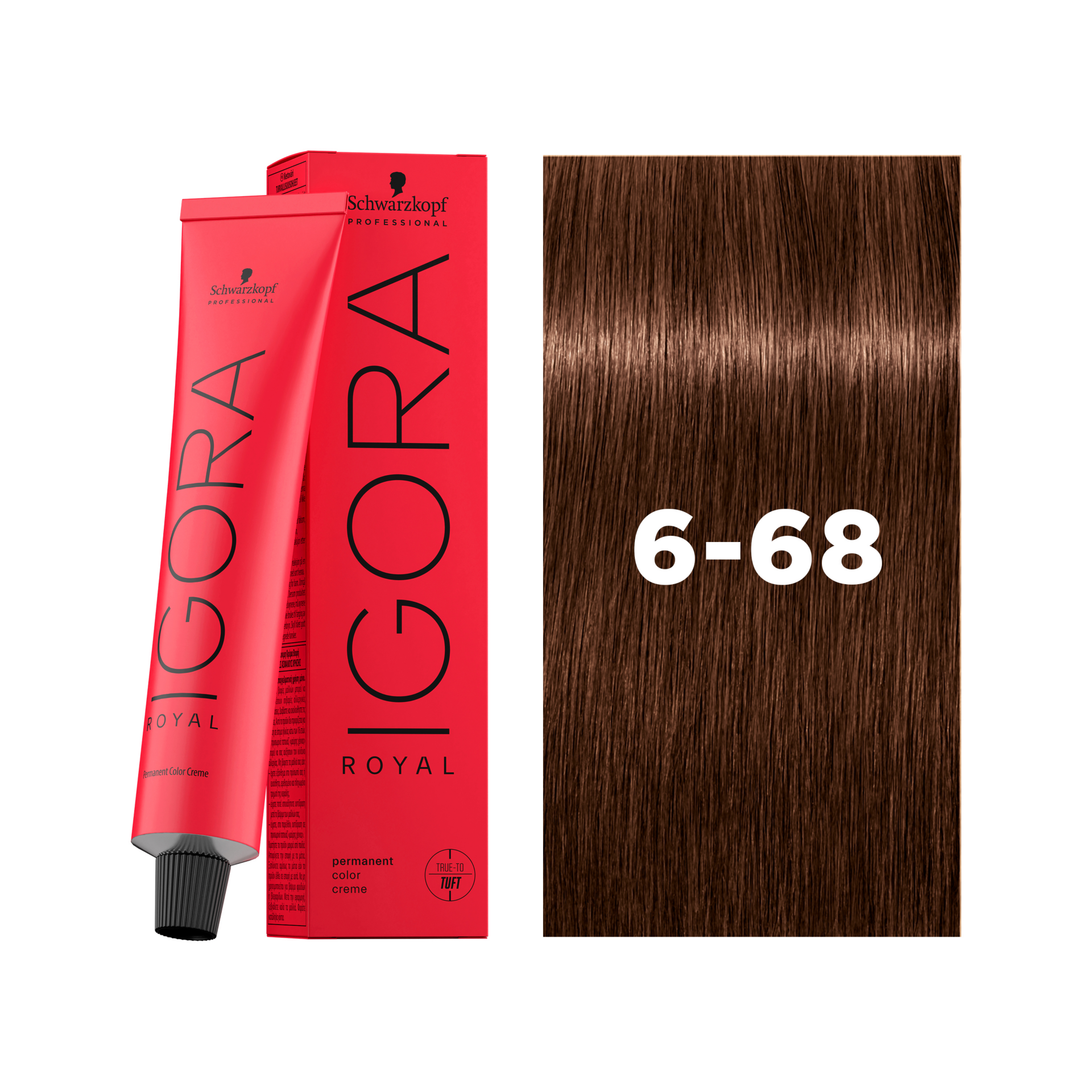 Schwarzkopf Professional Igora Royal 6-68 Dark Blonde Chocolate Red, 60ml