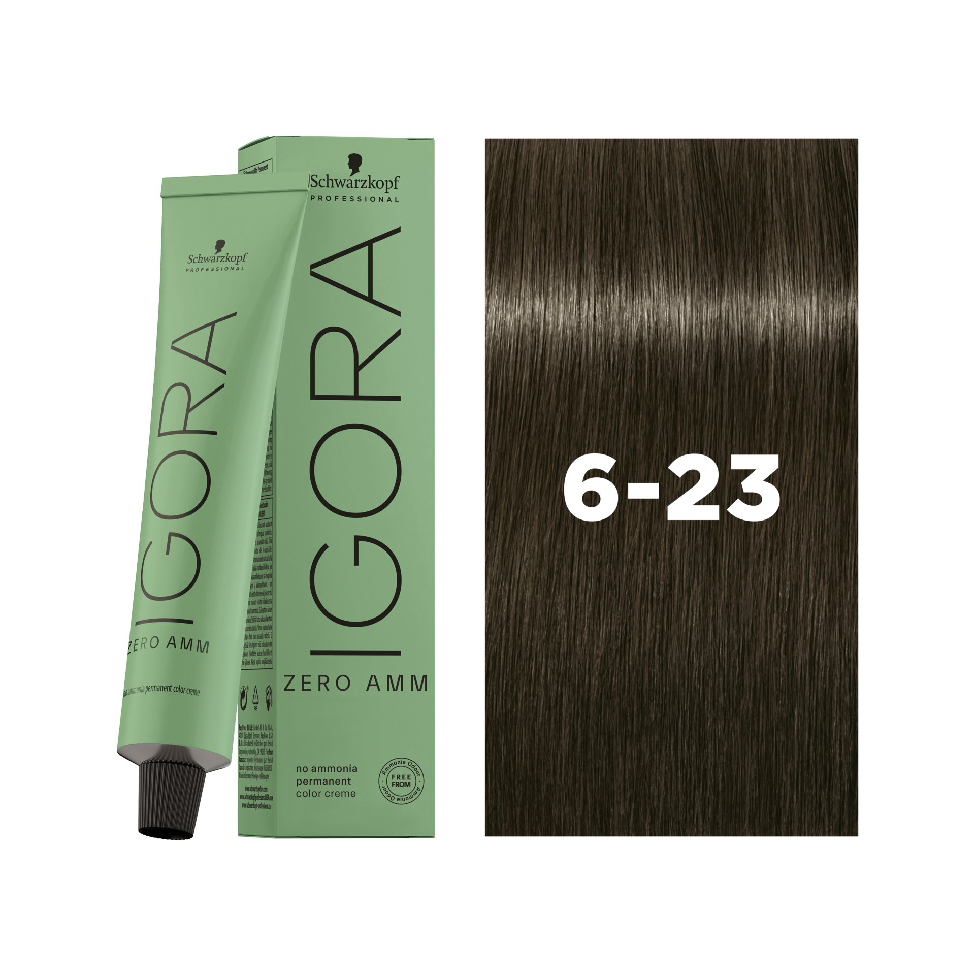 Schwarzkopf Professional Igora Zero AMM 6-23 Dark Blonde Ash Matte, 60ml