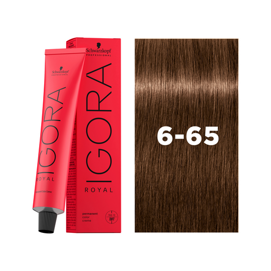 Schwarzkopf Professional Igora Royal 6-65 Dark Blonde Chocolate Gold, 60ml Buy at Indicrest